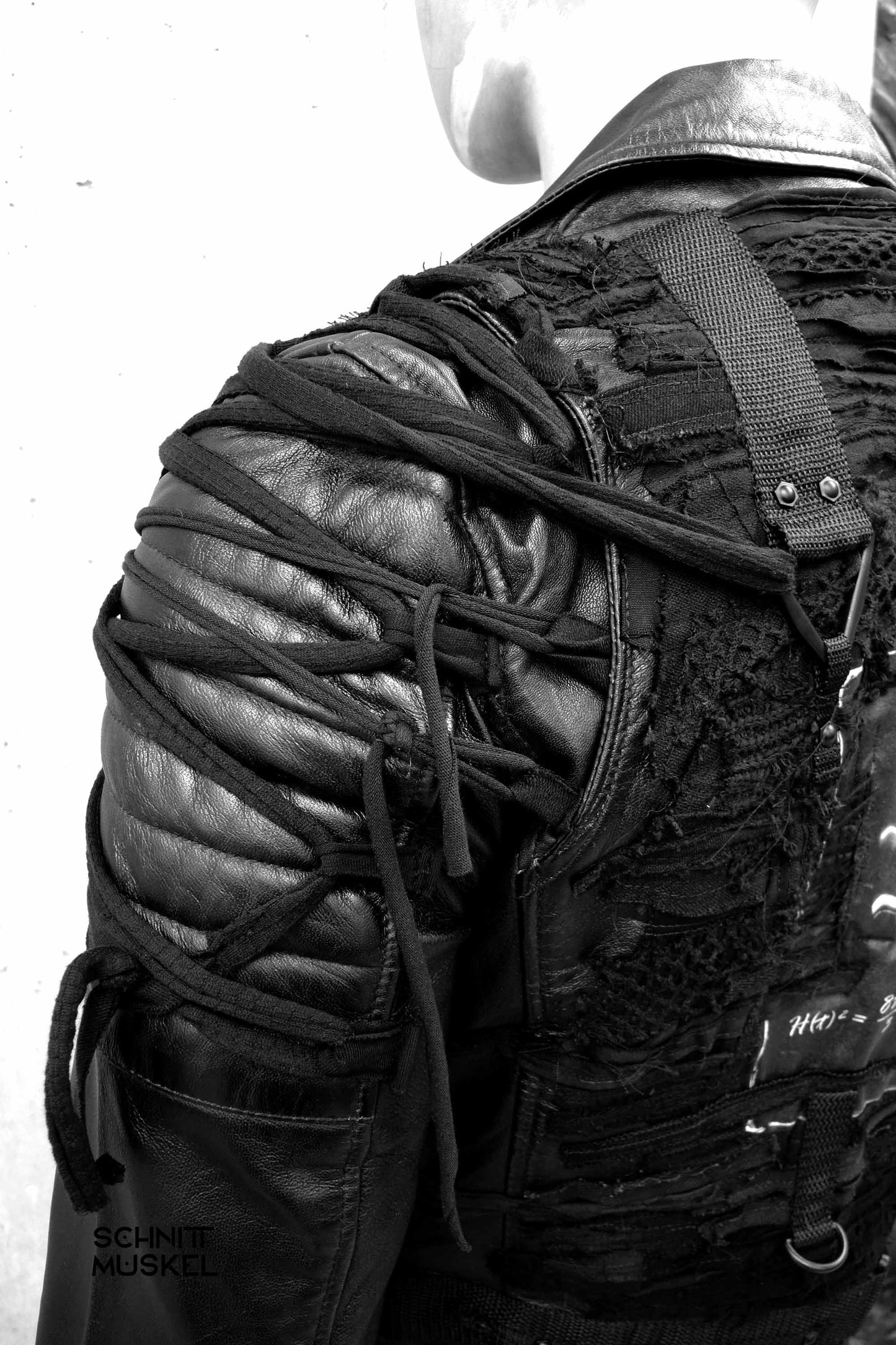 Unikat Bikerjacke, Unikatjacke, Gothicjacke, Rockstaracke, destroyed Lederjacke, Customized Biker jacket