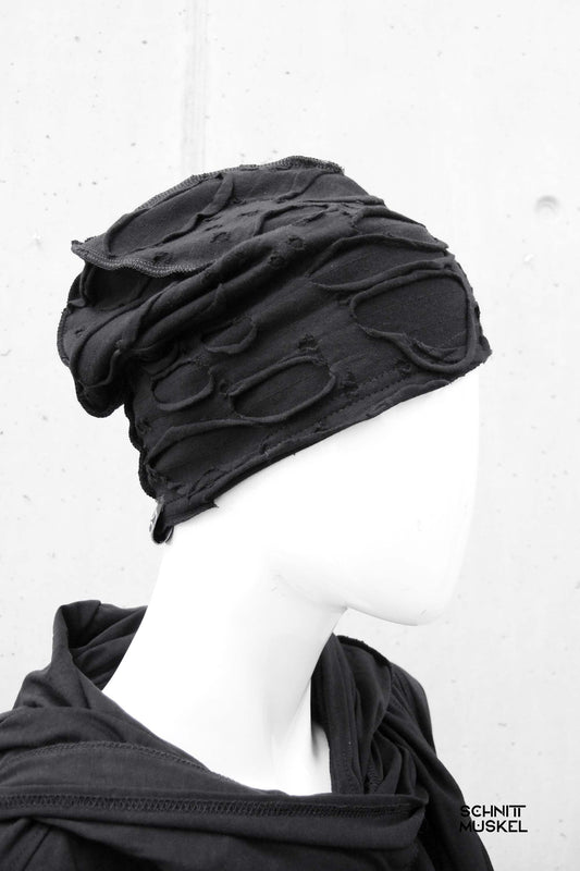 Gothicmütze, Mütze, Beanie, postapokalyptische Mode, darkcyberfashion, Gothicbeanie