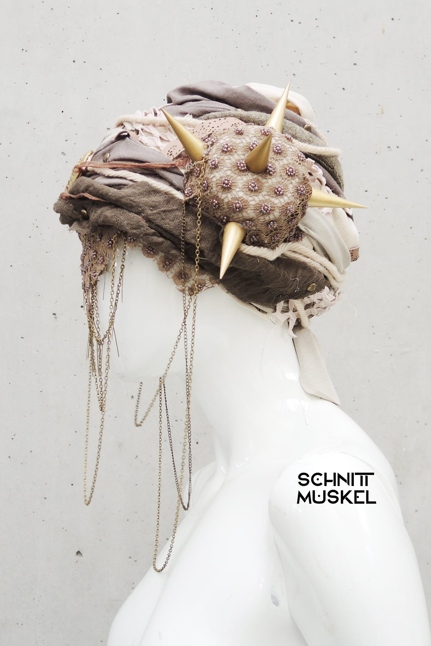 Dune Kopfschmuck, burningman headdress, Dune headdress, Turban, Wüstenturban, Wastelandkopfschmuck, wastelandheaddress, Starwars headdress, Starwars Kopfschmuck, nomad turban, Nomadenkopfschmuck, Wüstenstyle, Wüstenturban, Wüstenprinzessin, Wüstenprinzessin Kopfschmuck