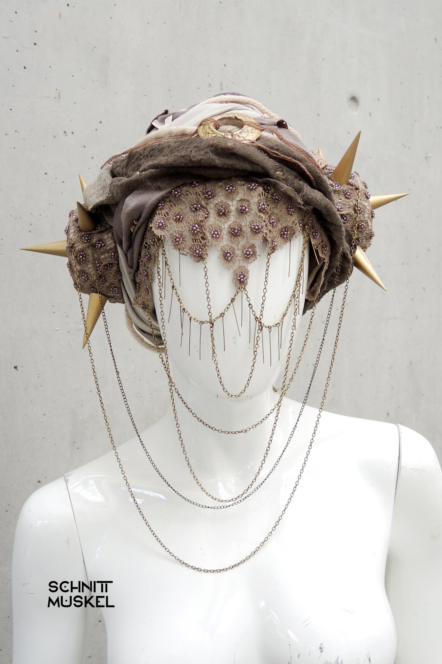 Dune Kopfschmuck, burningman headdress, Dune headdress, Turban, Wüstenturban, Wastelandkopfschmuck, wastelandheaddress, Starwars headdress, Starwars Kopfschmuck, nomad turban, Nomadenkopfschmuck, Wüstenstyle, Wüstenturban, Wüstenprinzessin, Wüstenprinzessin Kopfschmuck