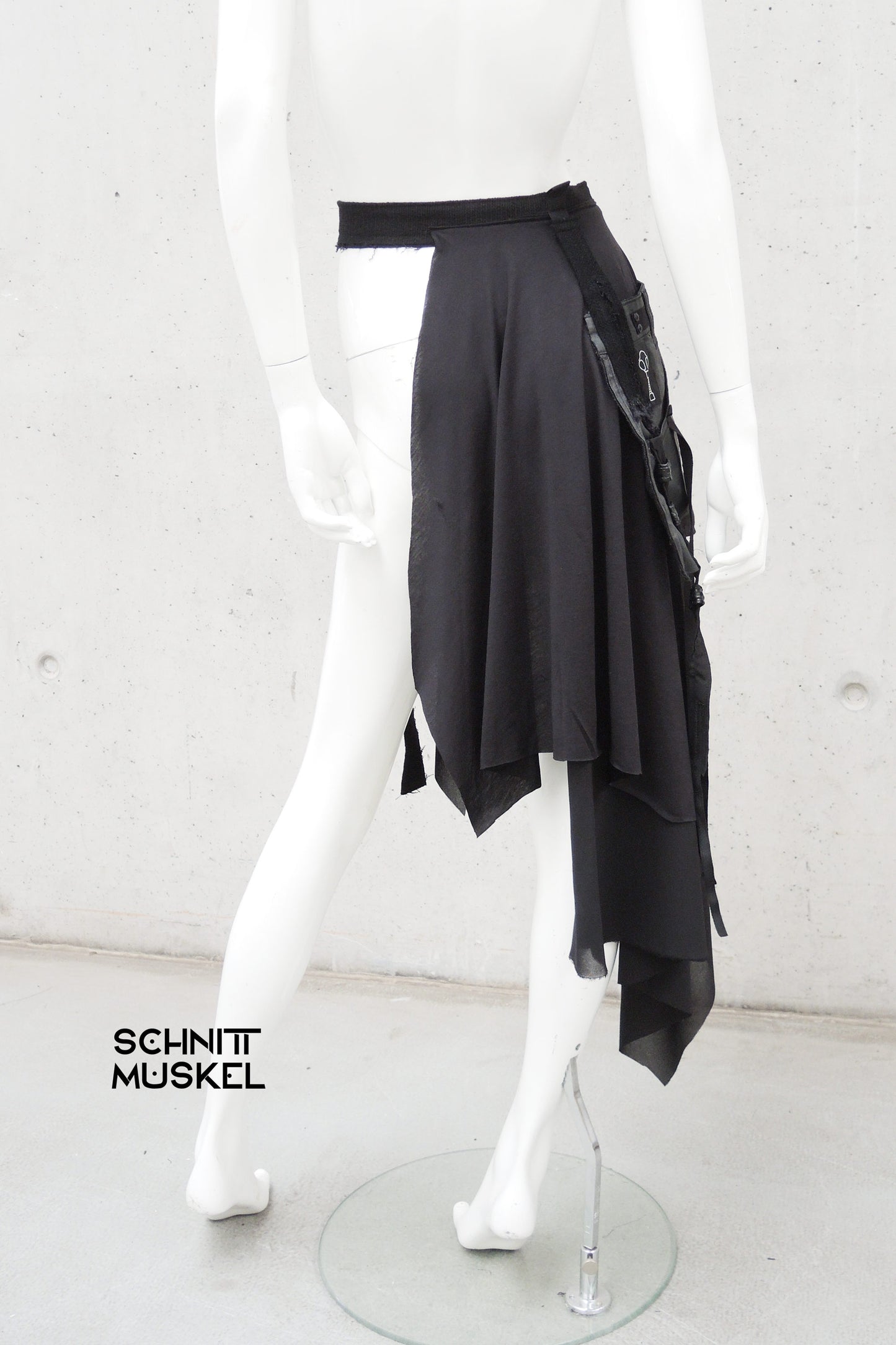 Hüftschmeichler, Halbschürze, Umhängerock, Gothickleidung, Gothic, darkwear