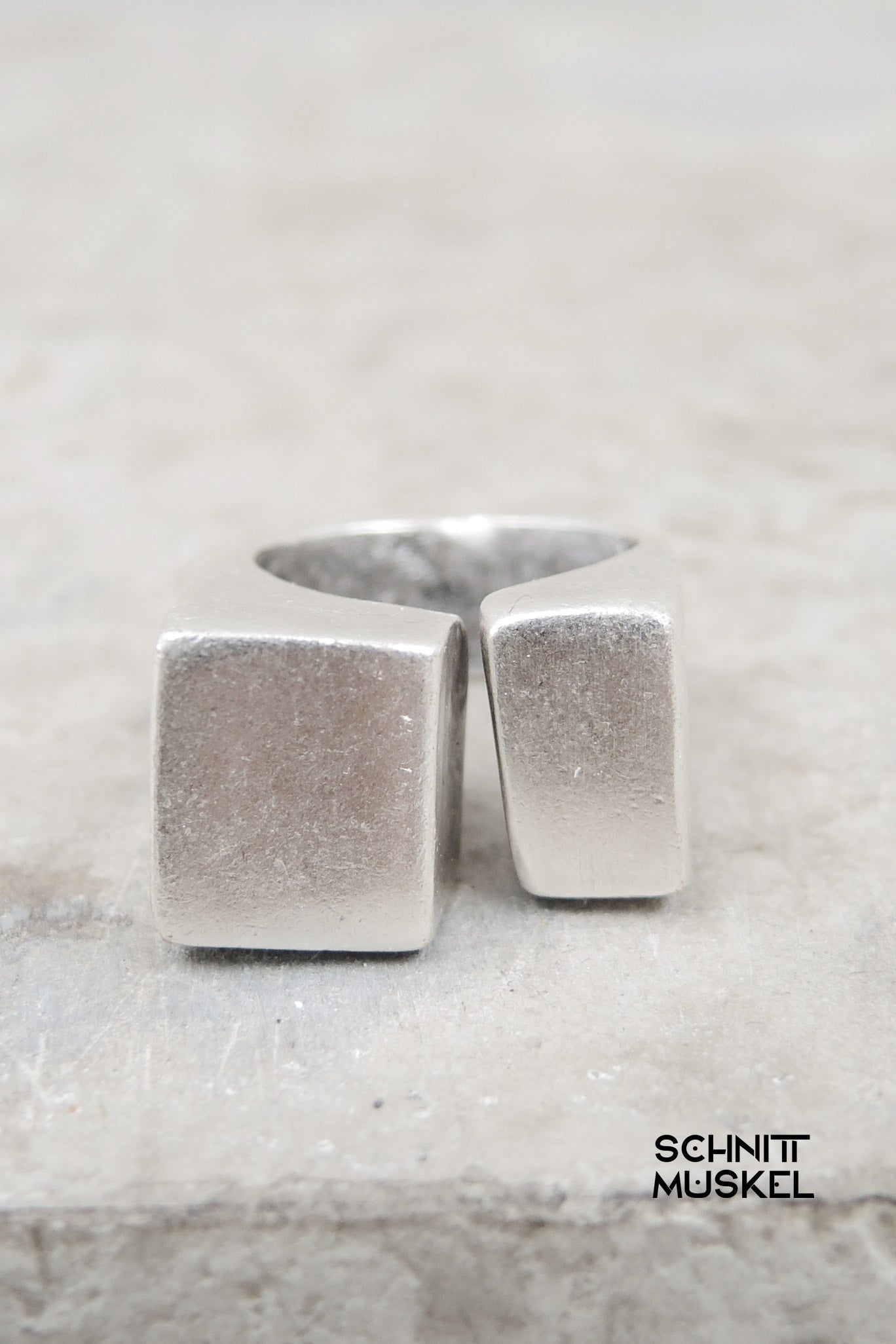 Ring Kubus, avantgarde Ring, darkavantgarde Schmuck