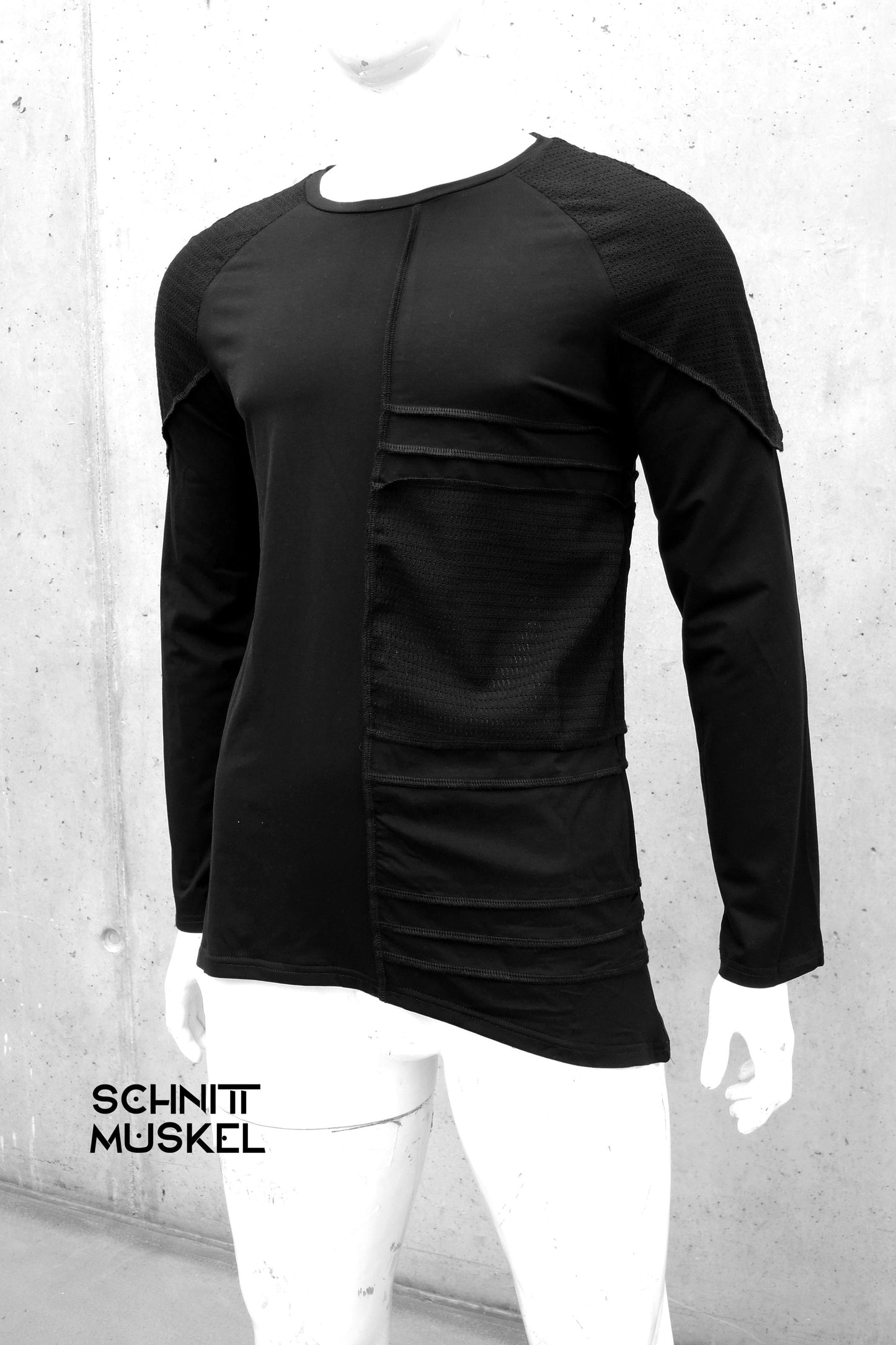 Gothiclangarmshirt für Herren, Gothicshirt, darkwear langarmshirt, darkavantgarde Mode für Herren, Festivalfashion, Festivaloutfit