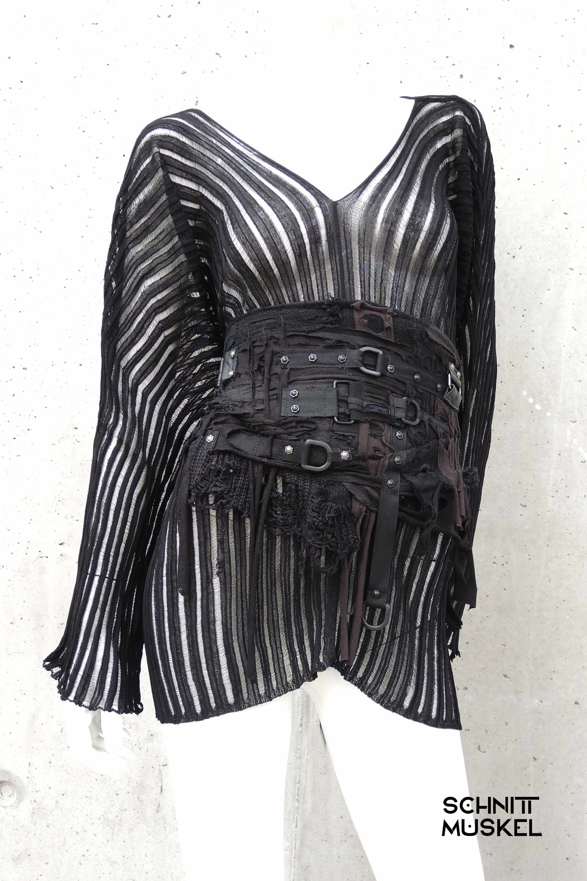 Gothic Tunika, Kinkyfashion, Kinky Outfit, transparente Tunika,