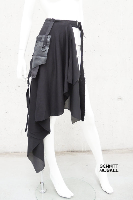 Hüftschmeichler, Halbschürze, Umhängerock, Gothickleidung, Gothic, darkwear