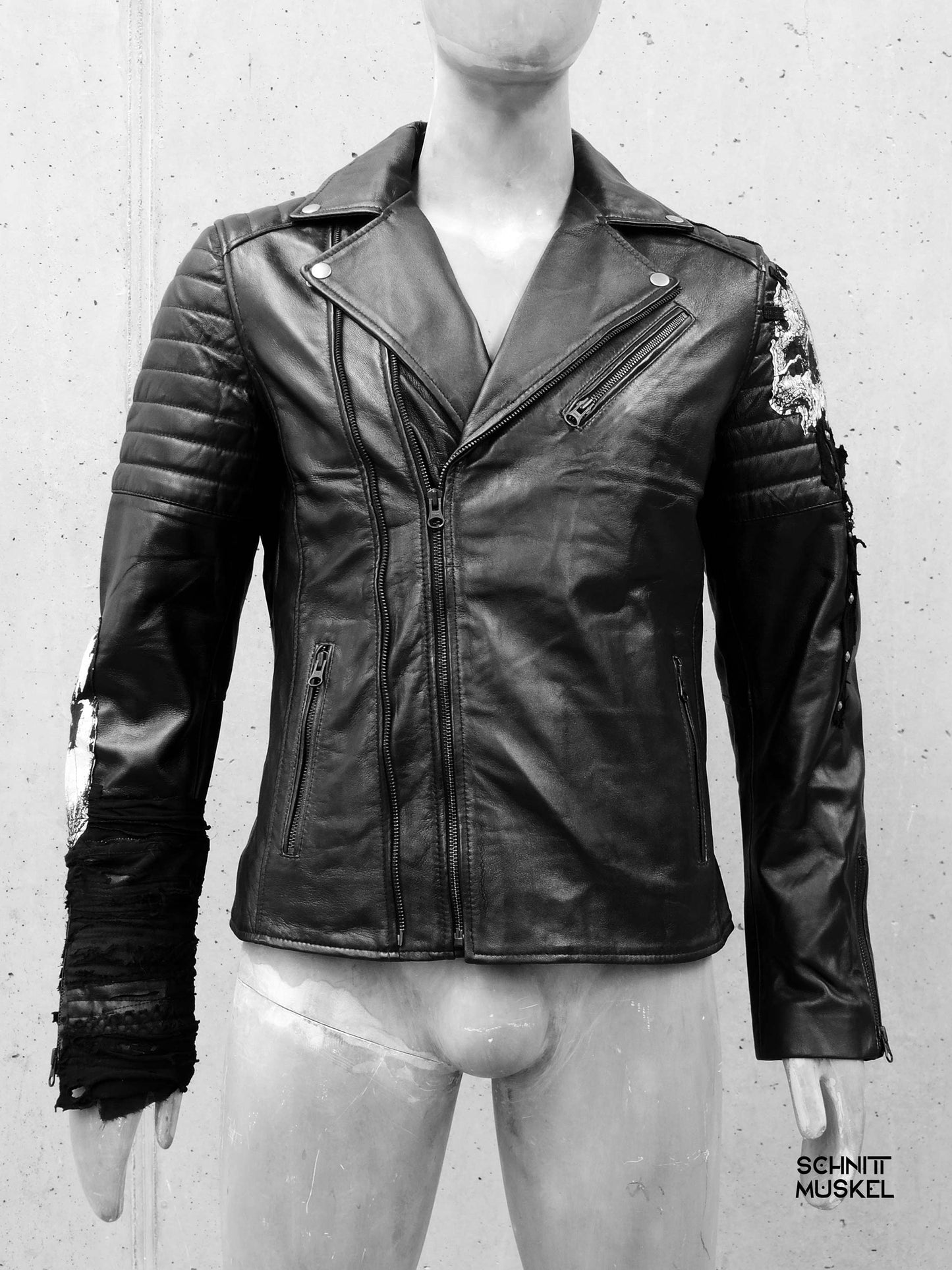 Caliban, Calibanmerch, Calibanjacke, Calibanlederjacle, Unikat Bikerjacke, Metalkutte, Metallederjacke, Rockerjacke,