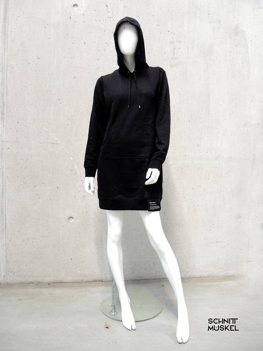 Schnitthead, Hoodiekleid, Langer Hoodie, Pulloverkleid, Gothickleid, Streetgoth Kleid, Streetgoth Hoodie, Blackmetal Hoodie