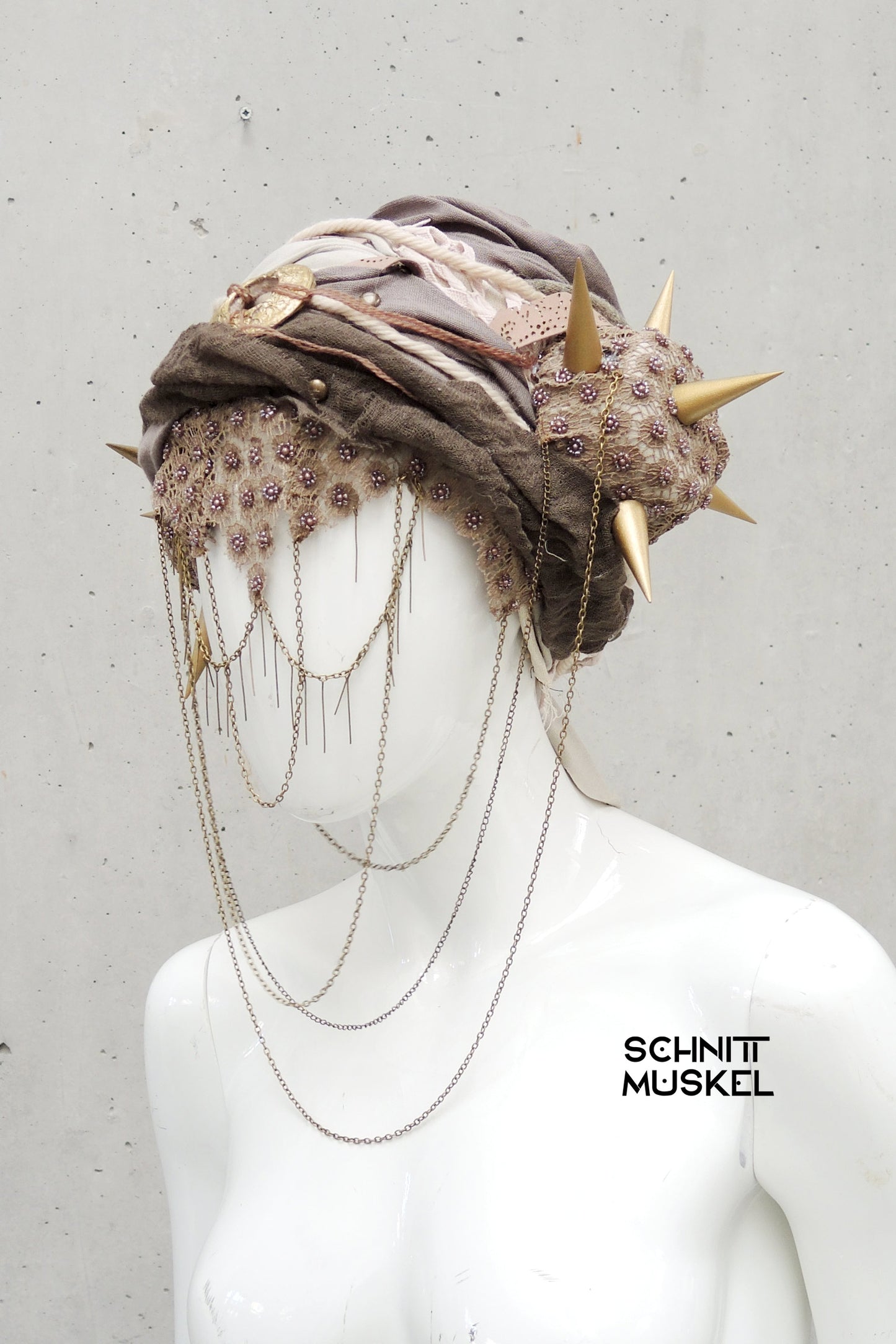 Dune Kopfschmuck, burningman headdress, Dune headdress, Turban, Wüstenturban, Wastelandkopfschmuck, wastelandheaddress, Starwars headdress, Starwars Kopfschmuck, nomad turban, Nomadenkopfschmuck, Wüstenstyle, Wüstenturban, Wüstenprinzessin, Wüstenprinzessin Kopfschmuck