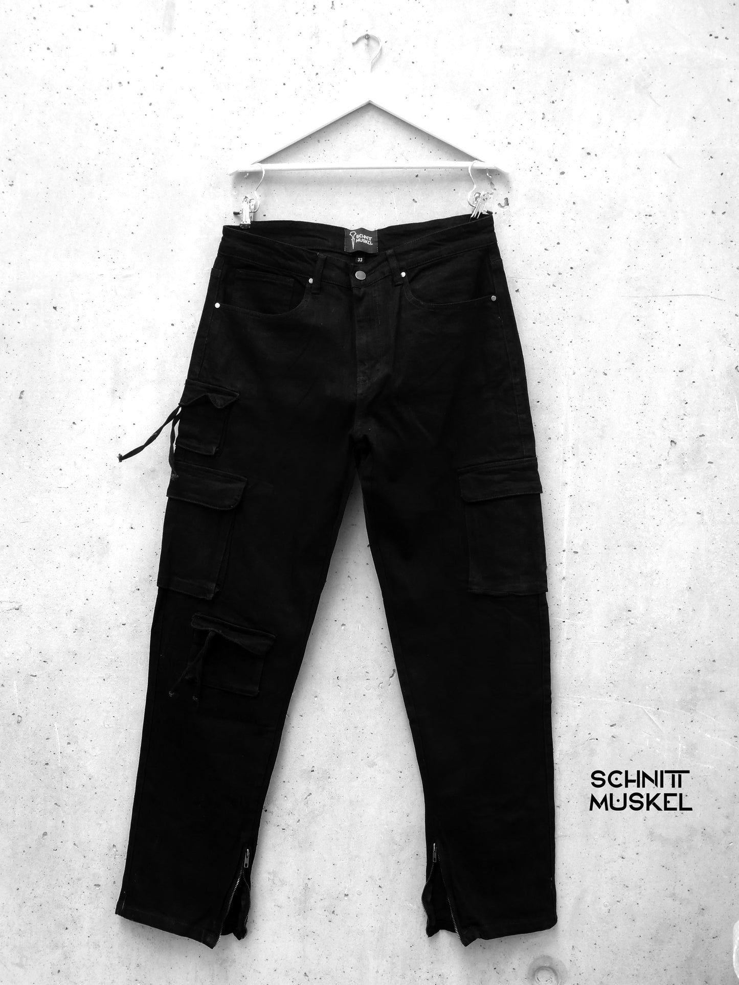 Gothicjeans, Gothichose, Multipocketjeans, darkwear, darkavantgarde Hose, dark, Gothicmode für Herren,