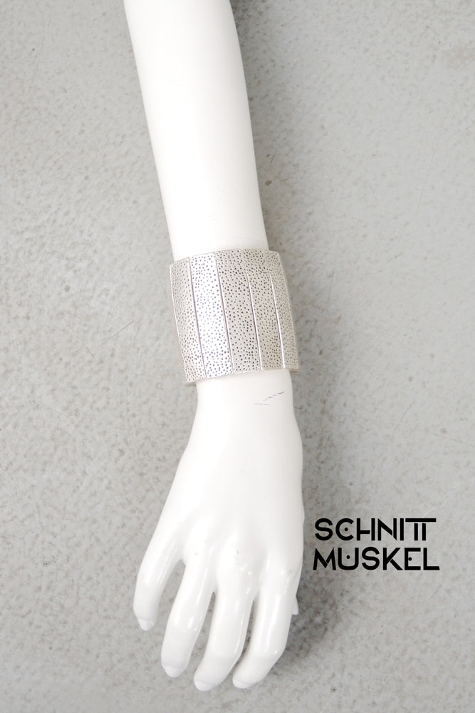 Darkavantgarde Schmuck, Silberarmband massiv, grosses Silberarmband,