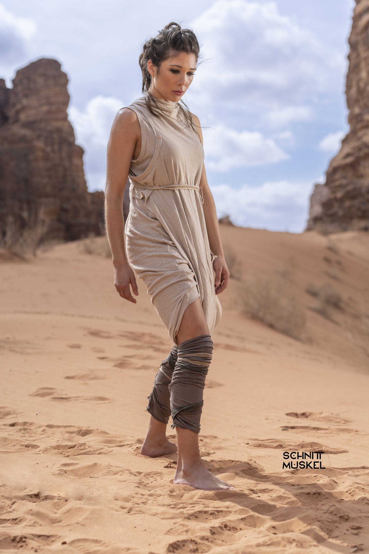 Beinstulpen, Overkneestrümpfe, Beinstulpen Wüste, Beinstulpen sand, dunestyle, Madmax style, wastelandoutfit, mandalorian style, gaiters