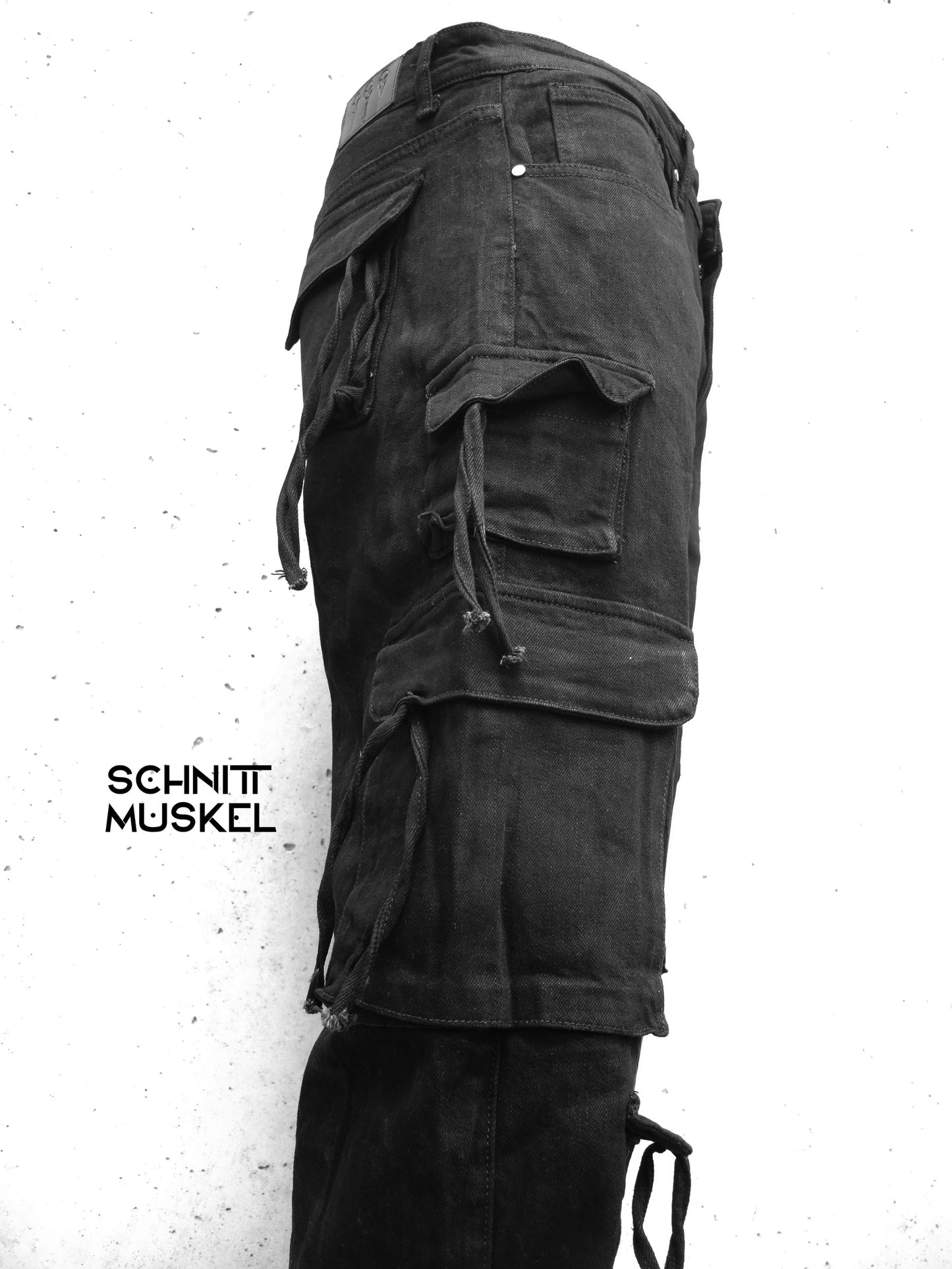 Gothicjeans, Gothichose, Multipocketjeans, darkwear, darkavantgarde Hose, dark, Gothicmode für Herren,