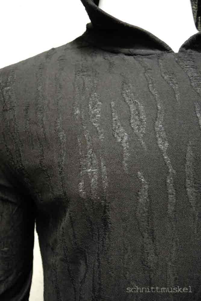 Shirt destroyed, Shirt mit Kapuze, Gothicshirt, Shirt darkavantgarde, Shirt diestressed, Kapuzenshirt, postapokalyptische Mode