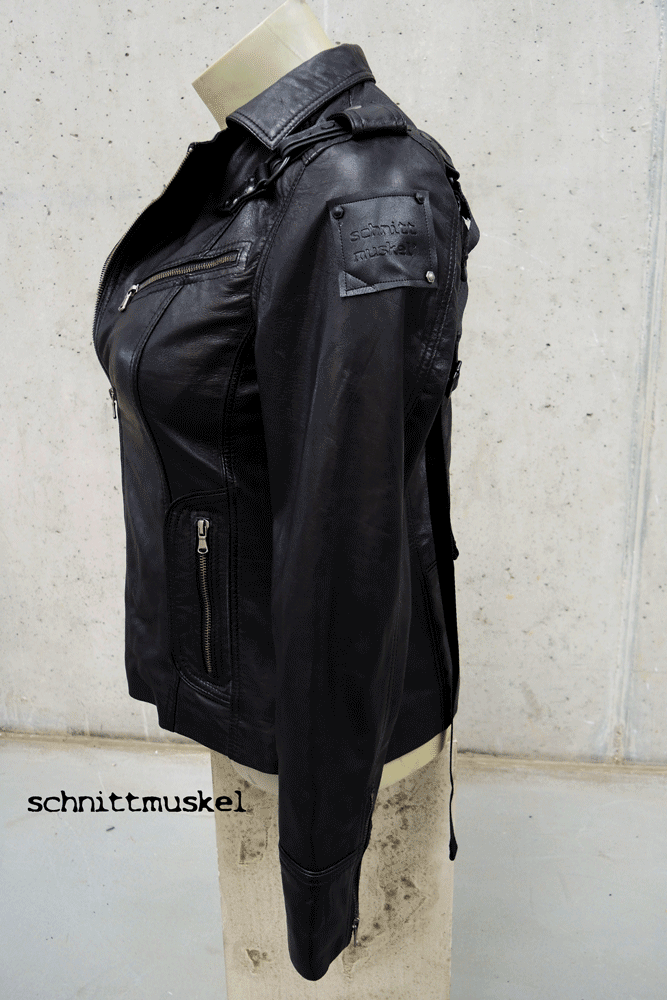 Harnessjacke, dark avantgarde, fetischjacke, Lederjacke Harness, exklusive Lederjacke, luxuslederjacke