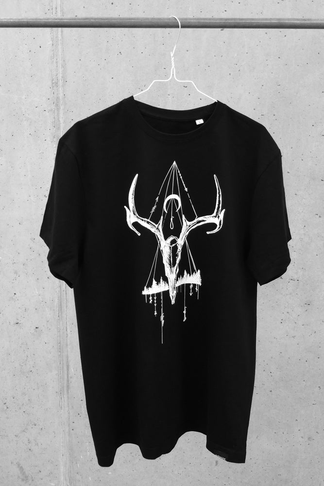 Rehschädel, Hirschschädel, Waldprint,