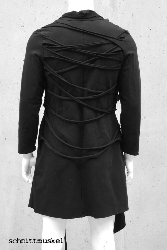 Cardigan ninja, darkavantgarde caedigan, darkwear, Gothiccardigan, Streetgoth, laced up cardigan, geschnürter Cardigan