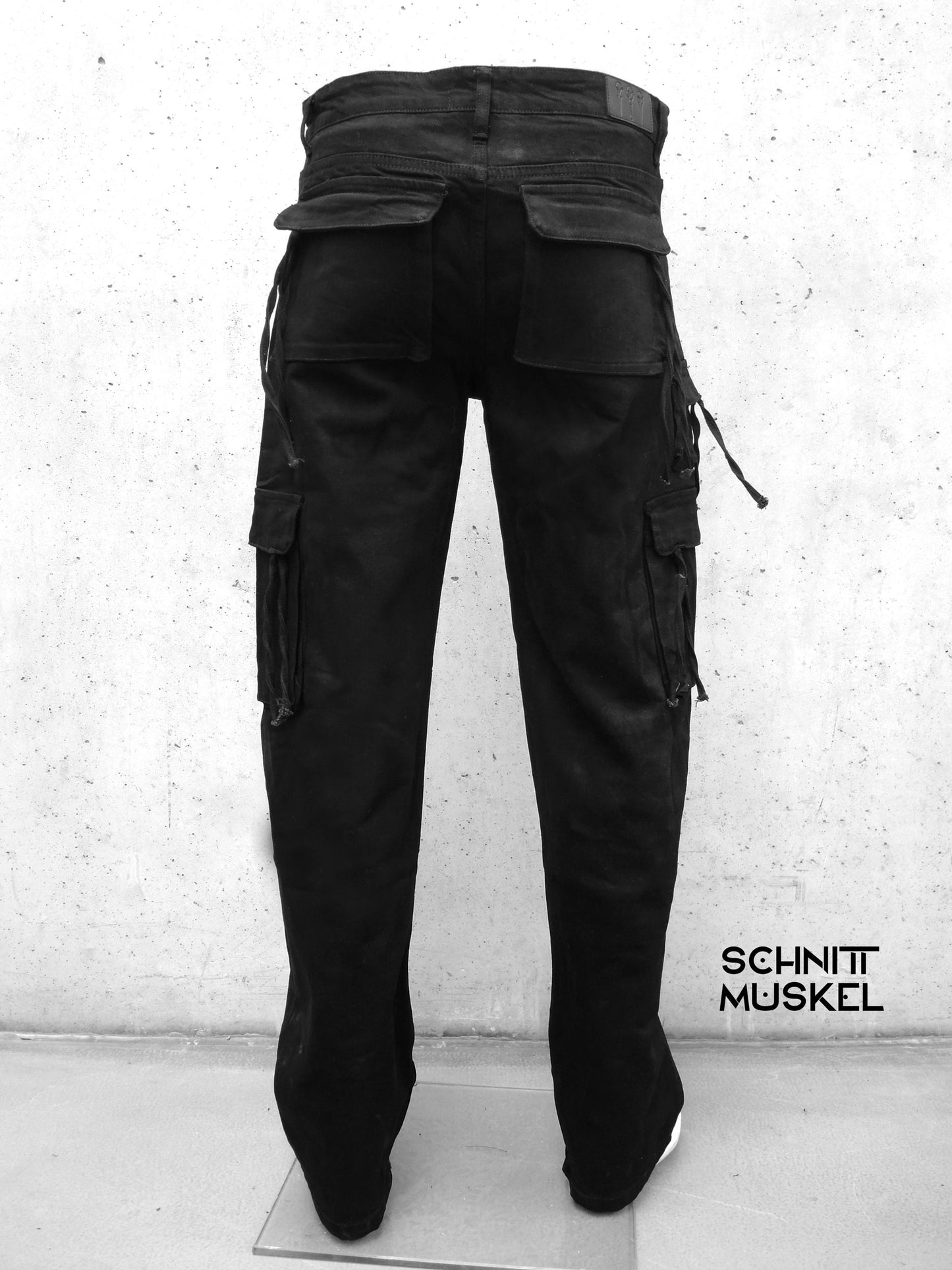 Gothicjeans, Gothichose, Multipocketjeans, darkwear, darkavantgarde Hose, dark, Gothicmode für Herren,