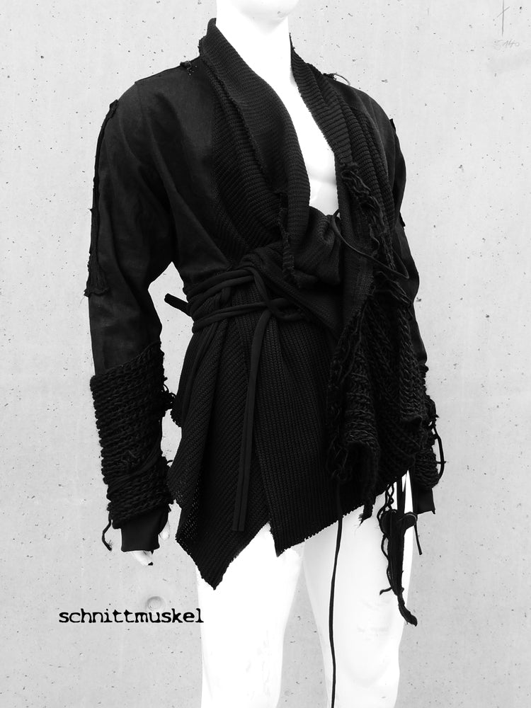 darkavantgarde Jacke, darkavantgarde Mode, darkwear, Gothicmode, Gothicjacke, drapierte Jacke