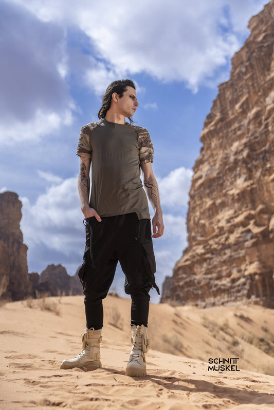 destroyed Shirt, wastelandshirt, wastelandwarriors Shirt, Dunestyle, Desertstyle, altfashionshirt, Mad Max Shirt, postapokalyptische Mode