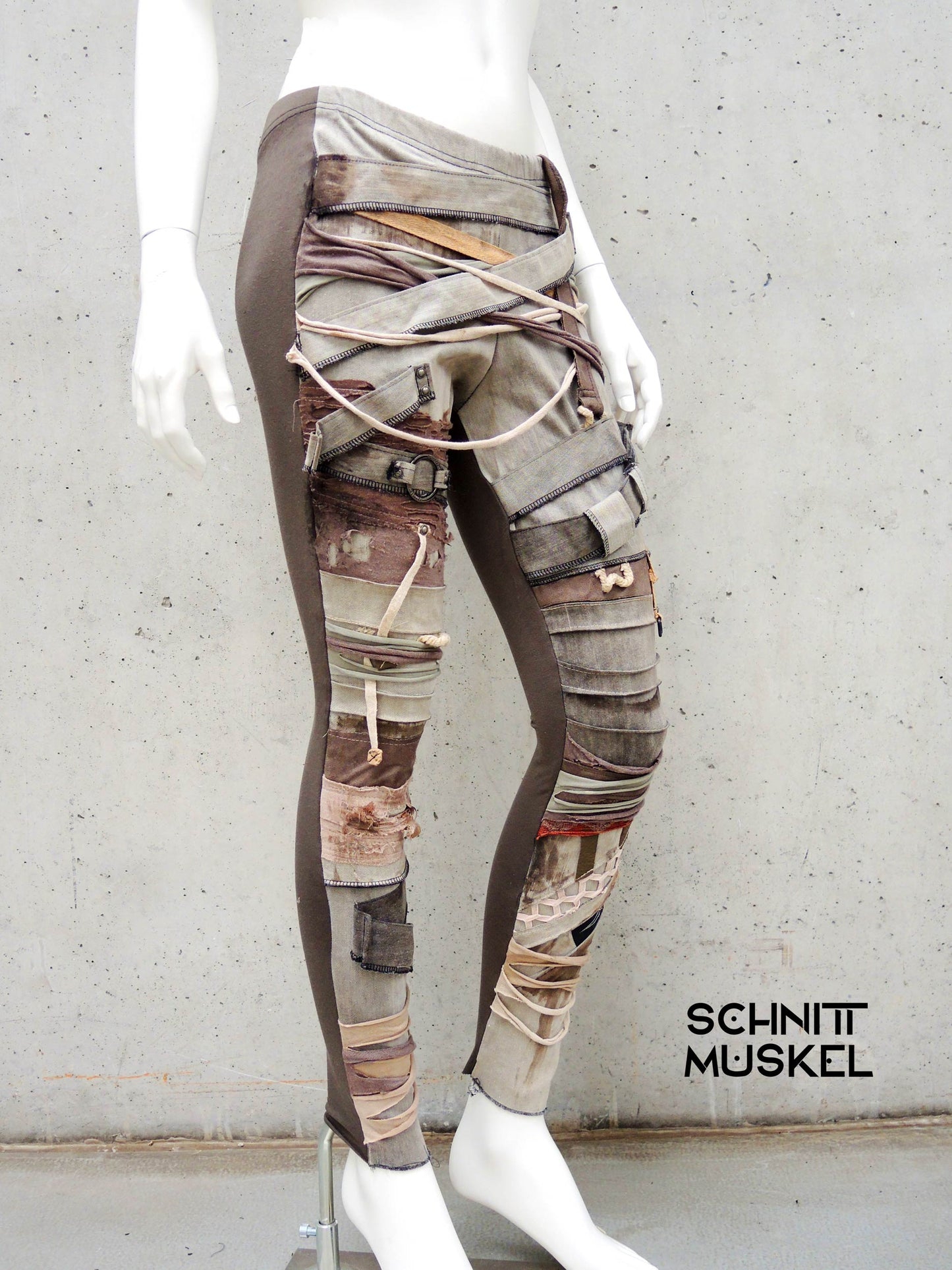 dune leggings, Dunstyle Hose, postapokalyptische Mode, wasteland burning man style, wasteland warrior Hose, Wüstenstyle, 