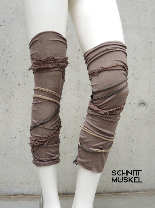 Beinstulpen, Overkneestrümpfe, Beinstulpen Wüste, Beinstulpen sand, dunestyle, Madmax style, wastelandoutfit, mandalorian style, gaiters