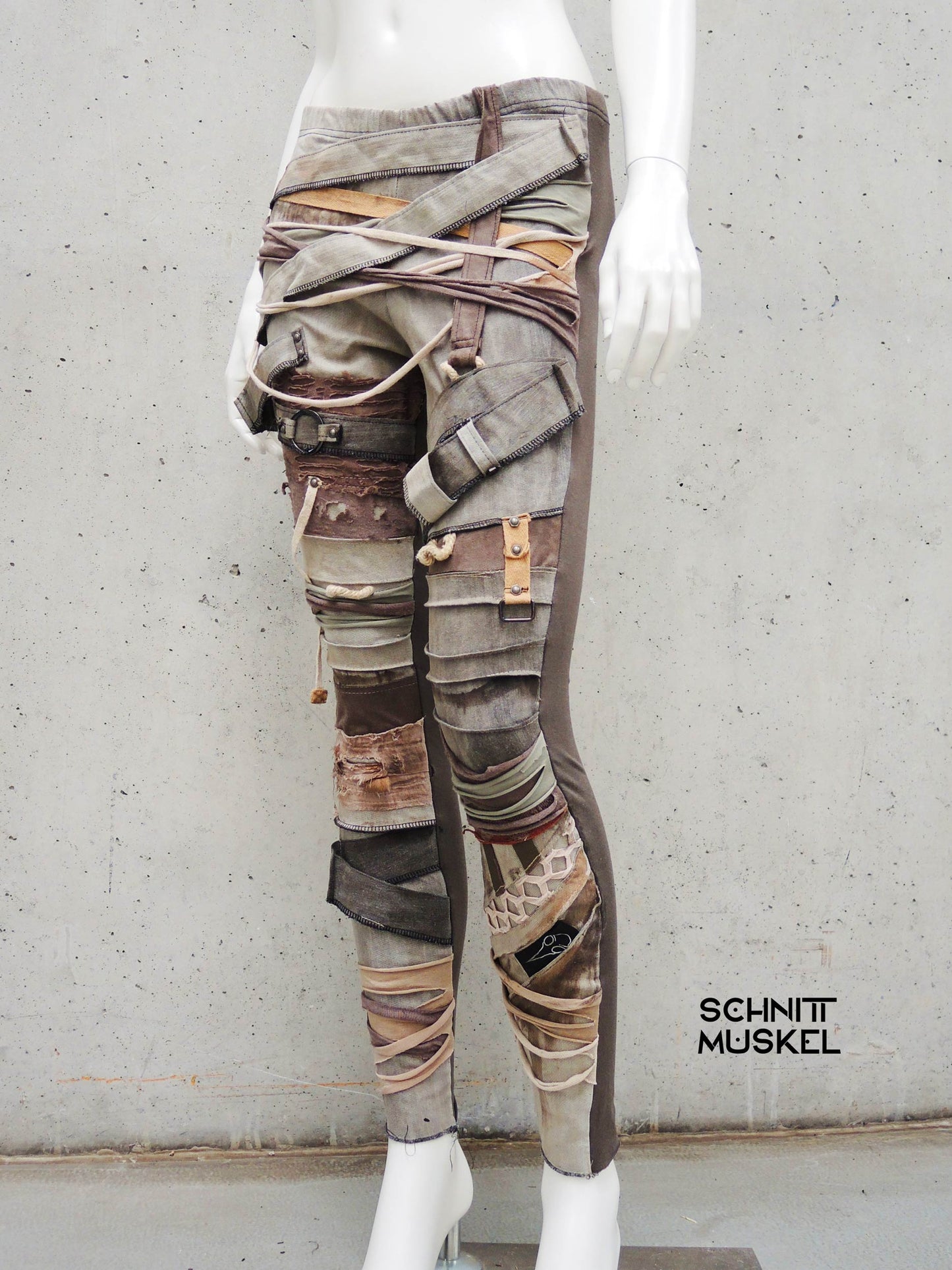 dune leggings, Dunstyle Hose, postapokalyptische Mode, wasteland burning man style, wasteland warrior Hose, Wüstenstyle,