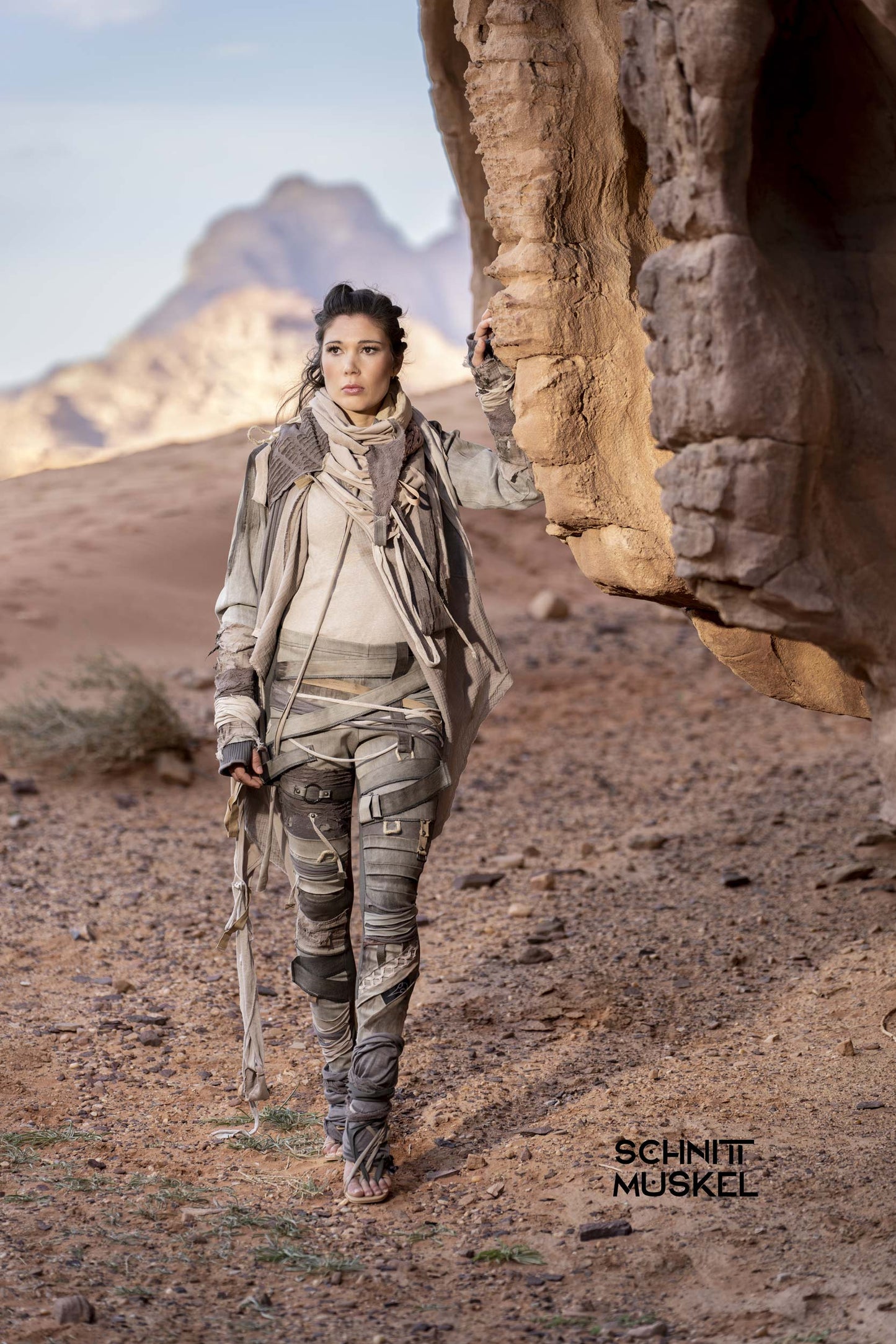 dune leggings, Dunstyle Hose, postapokalyptische Mode, wasteland burning man style, wasteland warrior Hose, Wüstenstyle,
