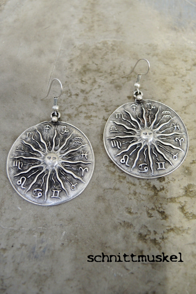 Wicca Ohrringe, Zodiac Ohrringe, , Witchy jewellery, Wicca jewellery