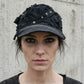 darkavantgarde Cap, custom Cap, Oneofakind Cap, Gothicschiebermütze, Gothicschirmmütze, Baseballcap schwarz, destroyed Cap
