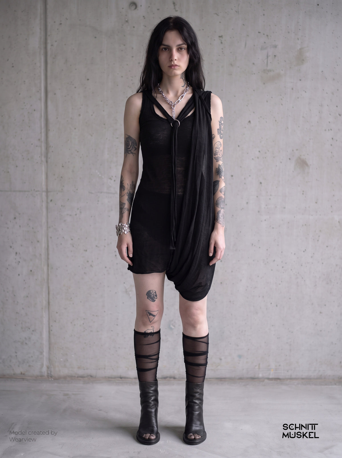 Gothic Socken, schwarze Netzsocken, schwarze Netzkniestrümpfe, feine Netzkniestrümpfe, mesh Kniestrümpfe, Gothic Kniestrümpfe