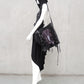 Gothic Tasche, postapokalyptische Tasche, Tasche mit Vogelschädel, schwarze Tasche mit Bändern, destroyed Tasche, upcycling Tasche, darkavantgarde Tasche, Gothic Umhängetasche, Unikattasche