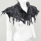 Gothic Cape, Gothic Kragen, postapokalyptische Mode, darkavantgarde Mode, Bandoutfit, 