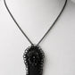 Sargschmuck Sarganhänger, Sargkissen, Gothicschmuck, Perlenbestickter Sarg