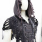 Cape, Kapuzencape, Cosplaycape, postapokalyptische Mode, Gothicape, darkcyberfashion, destroyedfashion, Gothicmode