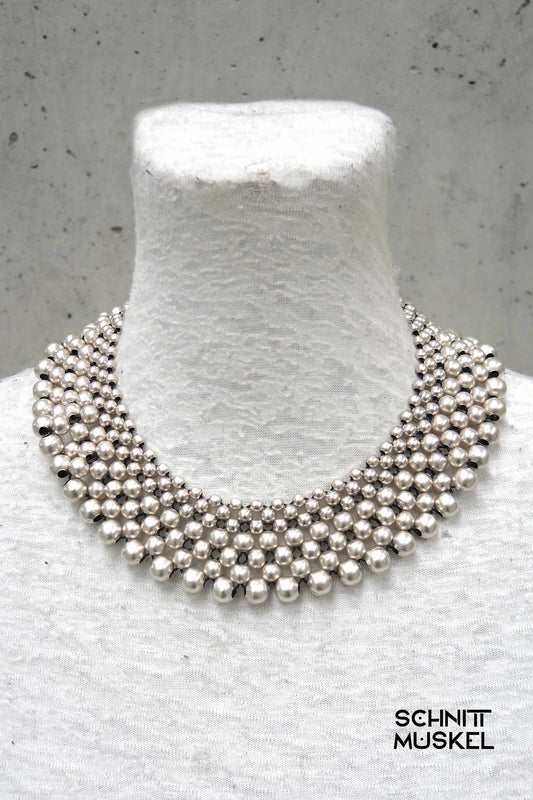 Kragencollier, Kugelkragen, Collier aus Kugeln, nicht allergener Schmuck