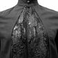 darkavantgarde shirt, darkwear, Gothichemd, Gothicmode für Herren, schwarzes Hemd mit Stehkragen, Stagewear