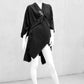 Gothicponcho, Ponchoschal schwarz, darkavantgarde, darkwear, riesiger Schal, Gothicmode für Herren, Gothicmode Accessoire