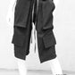 Cargoshorts, darkavantgarde Shorts, japanstyle pants, Ninjapants, Gothichose, darkavantgarde shorts, Cargohose, kurze Gothic Hose