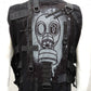 Unikatweste, Weste mit Gasmaske, darkcyberweste, Cyberweste, Teknostyle, Cyberstyle Utilityweste, Combatweste, Gothicweste für Herren