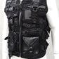 Unikatweste, Weste mit Gasmaske, darkcyberweste, Cyberweste, Teknostyle, Cyberstyle Utilityweste, Combatweste, Gothicweste für Herren