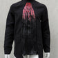 Hemd Bloddrain, Hemd Blutregen, Gothic Hemd. Halloeewnhemd, Halloween Mode, Gothicmode, Blutige Mode, Bloody fashion