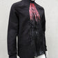 Hemd Bloddrain, Hemd Blutregen, Gothic Hemd. Halloeewnhemd, Halloween Mode, Gothicmode, Blutige Mode, Bloody fashion