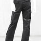 schwarze Cargohose, Gothichose, Cyberhose, Tekkkknohose, Berghainstyle, Darkcyberhose, Cyberfashion