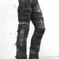 destoyed Jeans, Gothicjeans, Gothichose für Männer, Custom Jeans, Bandoutfit, Stagewear, Gothicfashion, postapokalyptische Hose, postapocalyptic pants