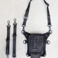 Umhängetasche, Gürteltasche, Gothictasche, Gothictasche für Herren, kleine Gothictasche, Jeanstasche, variable Tasche, vegane Tasche, Festivaltasche, darkwear, darkcyberwear, darkfashion
