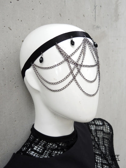 Beinschmuck, Beinkette, Beinharness, Strumpfband, Gothic Accessoire