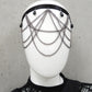 Kopfschmuck, Haarband mit Ketten, Elfenschmuck, Fantasy Haarband, Gothic Haaraccessoire, Festival Kopfschmuck, Gothic Haarband