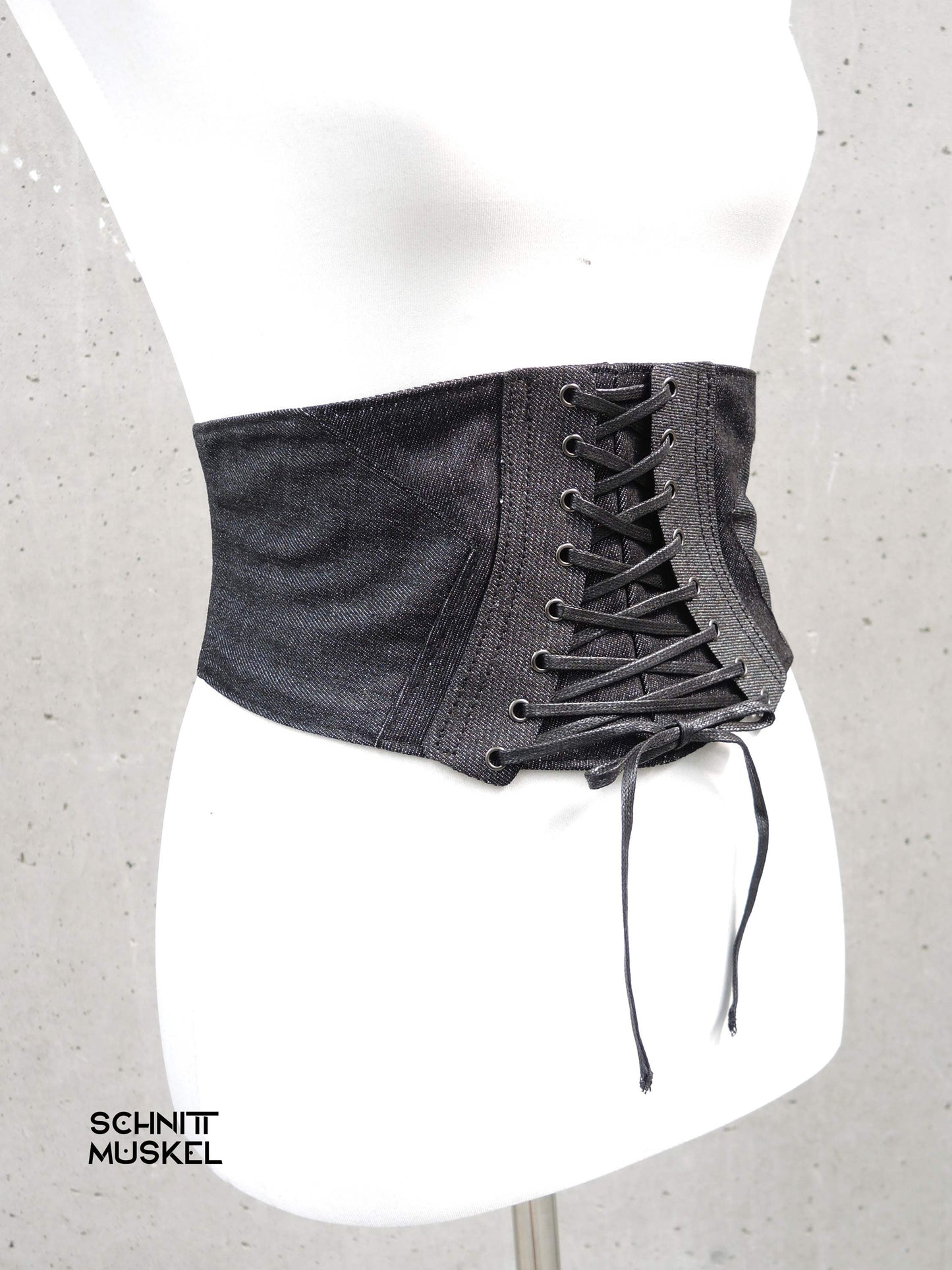 Korsettgürtel breiter Gürtel Gothicgürtel, darkwear, Streetgoth, Korsett, Taillenkorsett, Denimkorsett