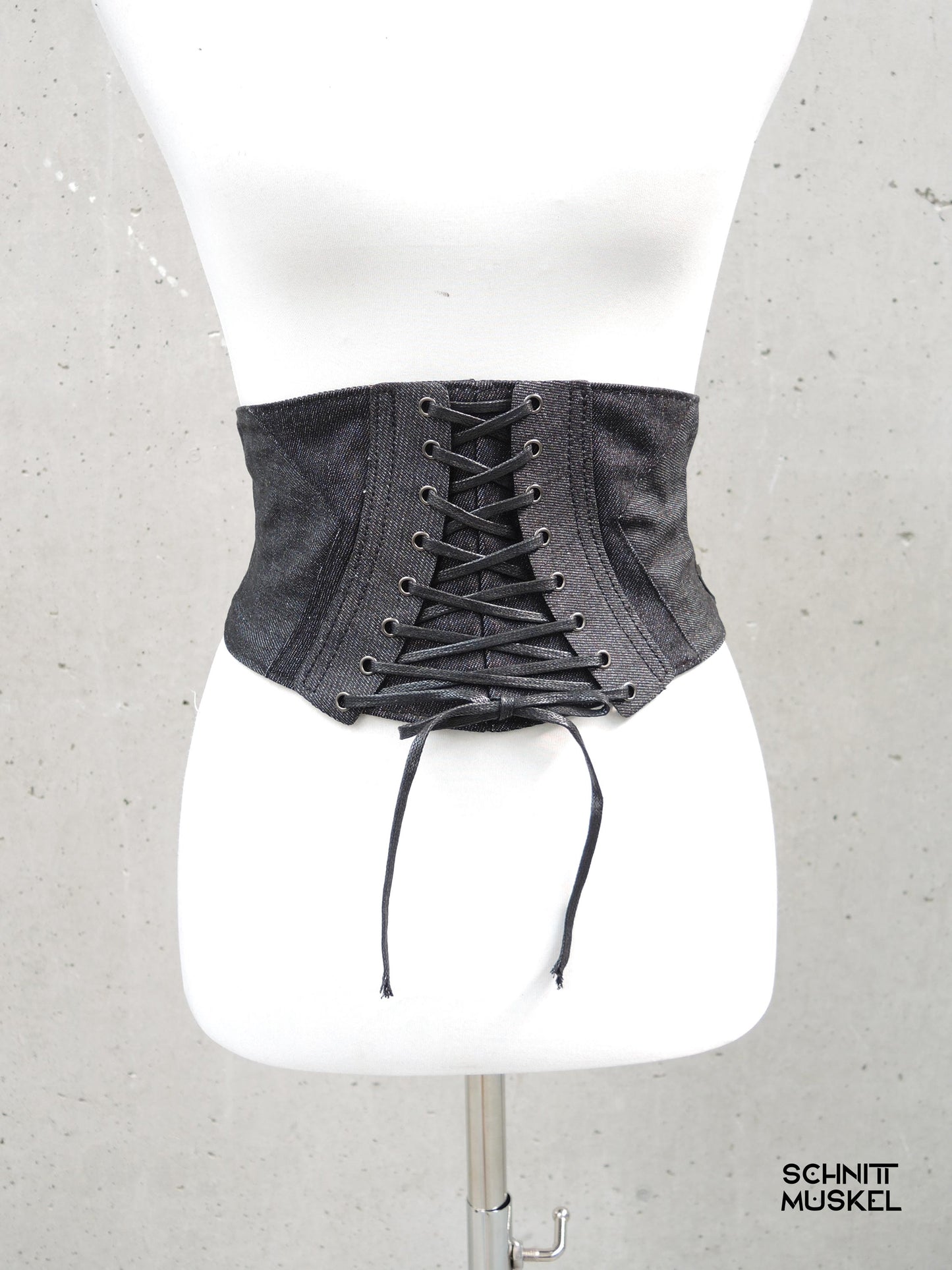 Korsettgürtel breiter Gürtel Gothicgürtel, darkwear, Streetgoth, Korsett, Taillenkorsett, Denimkorsett