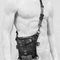 Umhängetasche, Gürteltasche, Beintasche, Festivaltasche, utilitybag, Gothictasche, Gothictasche für Herren, Herrentasche, cybertasche, darkwear, darkavnatgarde Tasche